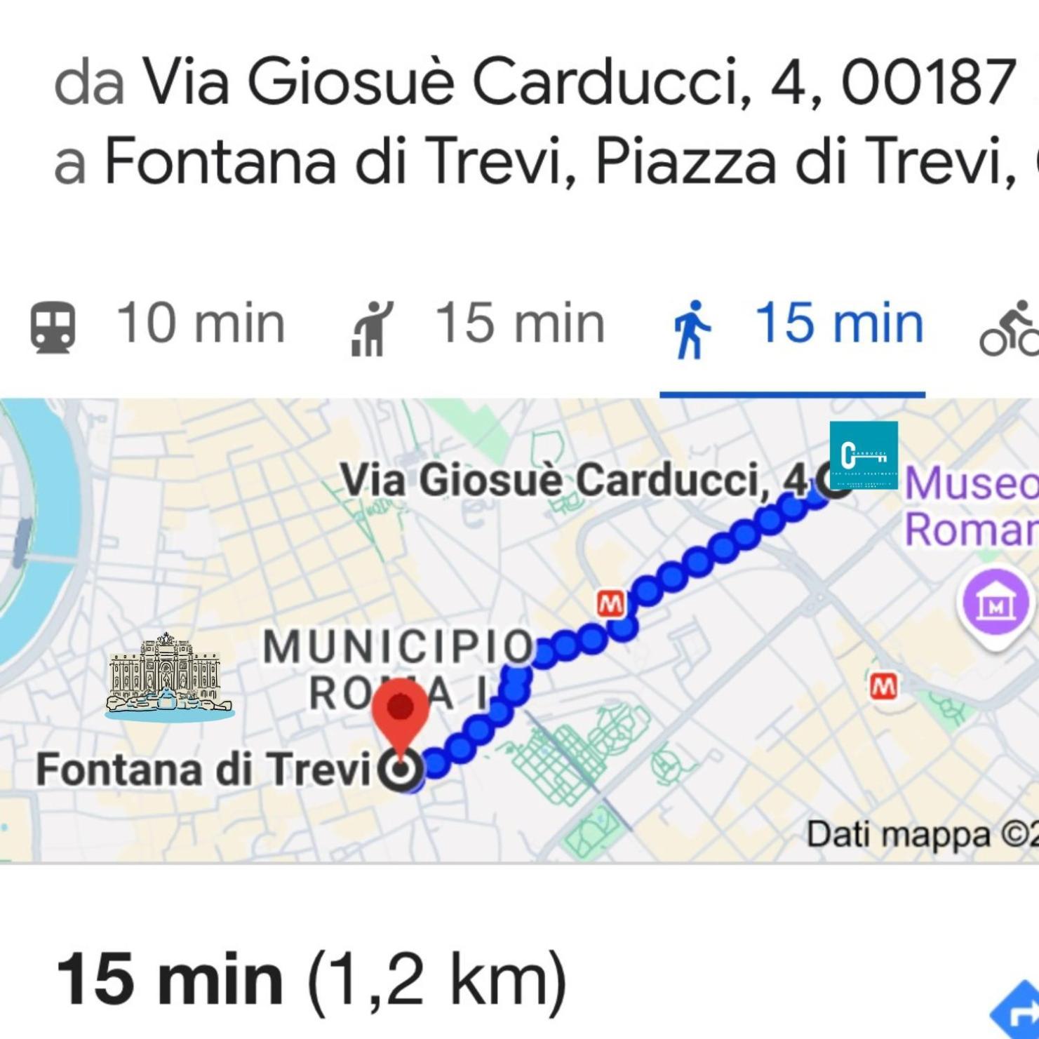 C3 Top Class Apartment, 2 Camere Da Letto, 2 Bagni, Giardino Distante 15 Minuti A Piedi Da Fontana Di Trevi Rome Bagian luar foto